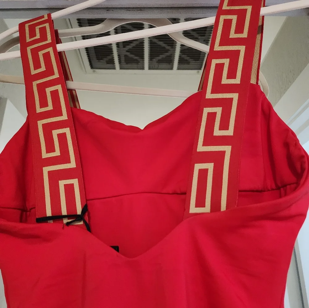 Versace Greca Border One-Piece Swimsuit SIZE 4(L) - Picture 13 of 16